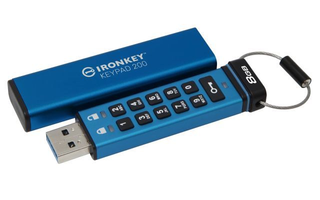 Kingston Ironkey Keypad 200 8GB Encrypted USB A Flash Bellek 8 GB