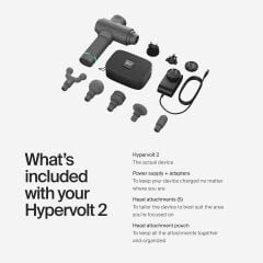 Hyperice Hypervolt 2 - Sessiz Kayma Teknolojisi - Vurmalı Masaj Aleti