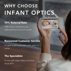 Infant Optics DXR-8 PRO Video Bebek Monitörü, 720P HD Çözünürlük 5 Inc Ekran