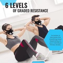 TRAININGMASK Yükseklik Eğitim Maskesi 2.0 - Fitness, Antreman - Siyah/Beyaz