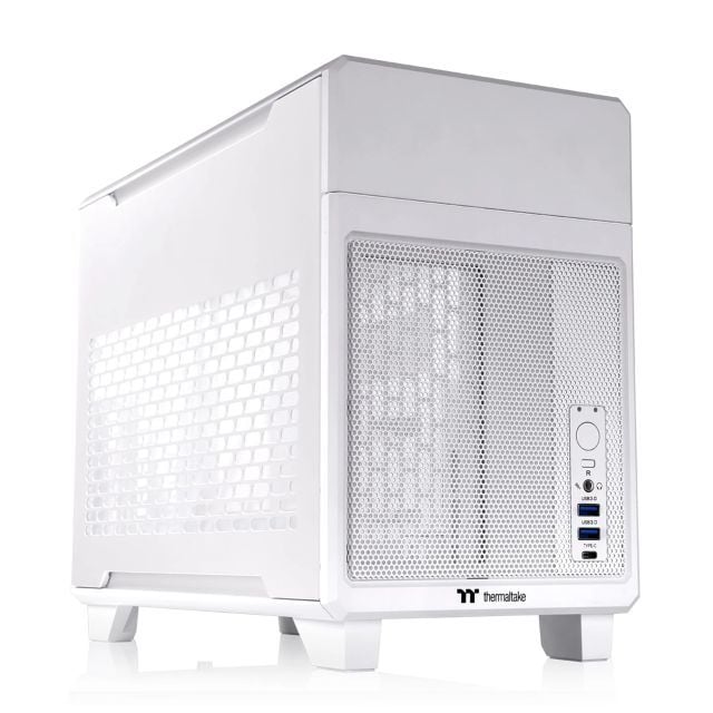 Thermaltake Core V21 SPCC Mikro ATX Mini ITX Cube Oyun Bilgisayarı Kasası TR100 Snow