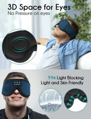 LC-dolida 3D Uyku Maskesi - Bluetooth Kablosuz Müzik - Lacivert