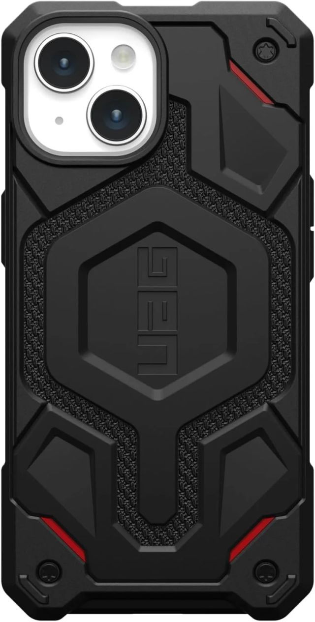 UAG Magnet MagSafe Monarch Pro iPhone 15 Kılıf Kevlar Black