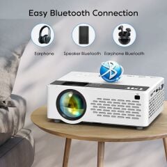 TMY Mini - Yükseltilmiş 9500 Lümen Bluetooth Projektör - 100 Inc