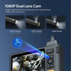 DEPSTECH 5'' IPS Ekranlı 1080P Çift Lensli Endoskop Kamera - 5m