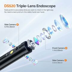 DEPSTECH Üç Lensli Endüstriyel Endoskop Kamera 1080P Boroskop - 5m