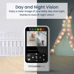 Babysense V24R-2 Video Bebek Monitörü Kamera ve Ses, Uzun Menzil