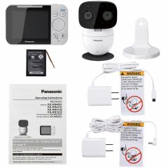 Panasonic Bebek Monitörü Kameralı ve Sesli - KX-HN4001W Siyah/Beyaz