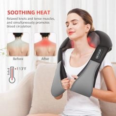 COMFIER Shiatsu Isıtmalı Omuz, Sırt ve Boyun Masajı