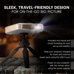 KODAK Luma 400 Taşınabilir HD Akıllı Projektör - Wi-Fi, Bluetooth 150 Inc