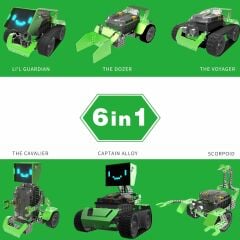 Robobloq Qoopers 6'sı 1 Arada Programlama Robotu Yapı Kiti