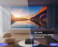 WiMiUS P62 1080P Dış Mekan Film Projektörü - WiFi 6 Bluetooth 5.2 - 4K