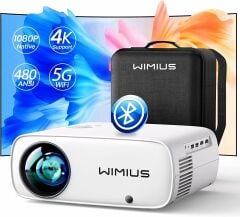 WiMiUS Film Projektörü - WiFi-Bluetooth 1080P