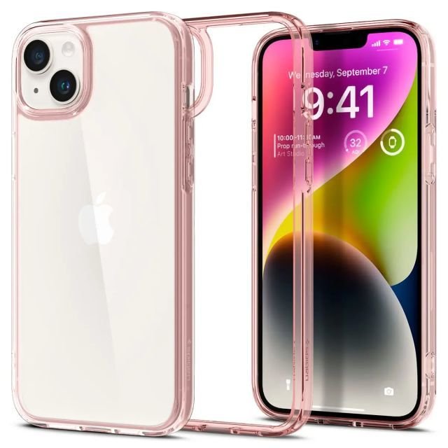 Spigen Ultra Hybrid [Sararma Önleyici Teknoloji] iPhone 14 Plus Kılıf (2022) Rose Crystal