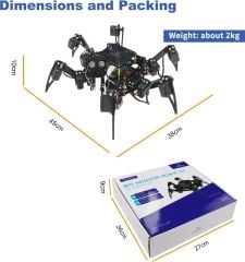 Freenove Büyük Hexapod Robot Kiti - Raspberry Pi Robot İçin