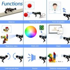 FREENOVE Robot Köpek Kiti - Raspberry Pi Robot İçin