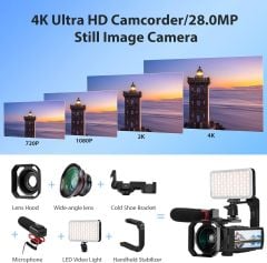 ORDRO AX65 Canlı Yayın Kamerası Video Kamera Full HD 60FPS - 4K