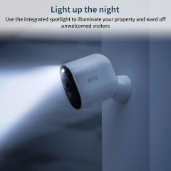 Arlo Ultra 2 Spotlight Kablosuz Ev Güvenlik Kamerası, 2 Kamera - Beyaz