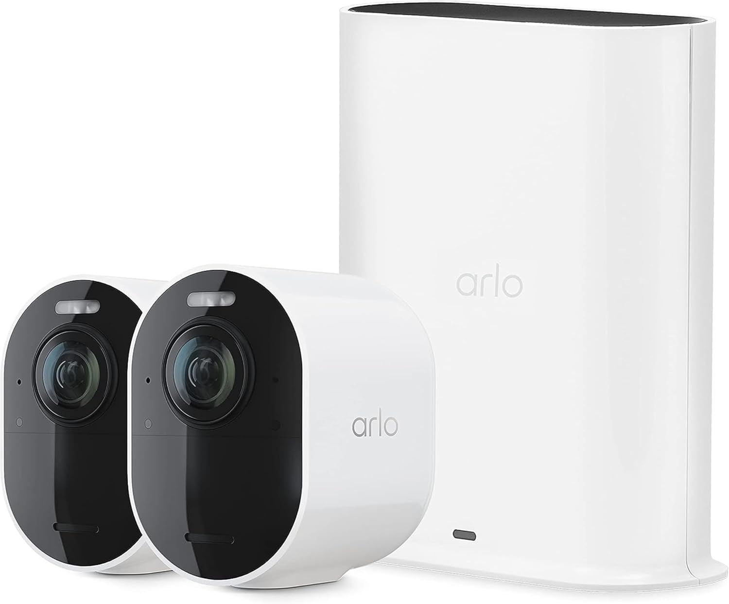 Arlo Ultra 2 Spotlight Kablosuz Ev Güvenlik Kamerası, 2 Kamera - Beyaz