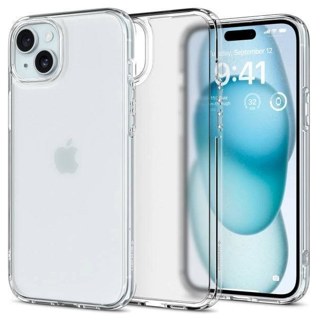 Spigen iPhone 15 Pro Ultra Hibrit Sararma Önleyici Kılıf (2023) Frost Clear iPhone 15 Plus