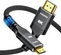 Highwings 4K 60Hz Yüksek Hızlı HDMI - Mini HDMI Kablosu 2.0 Kablo Siyah 1