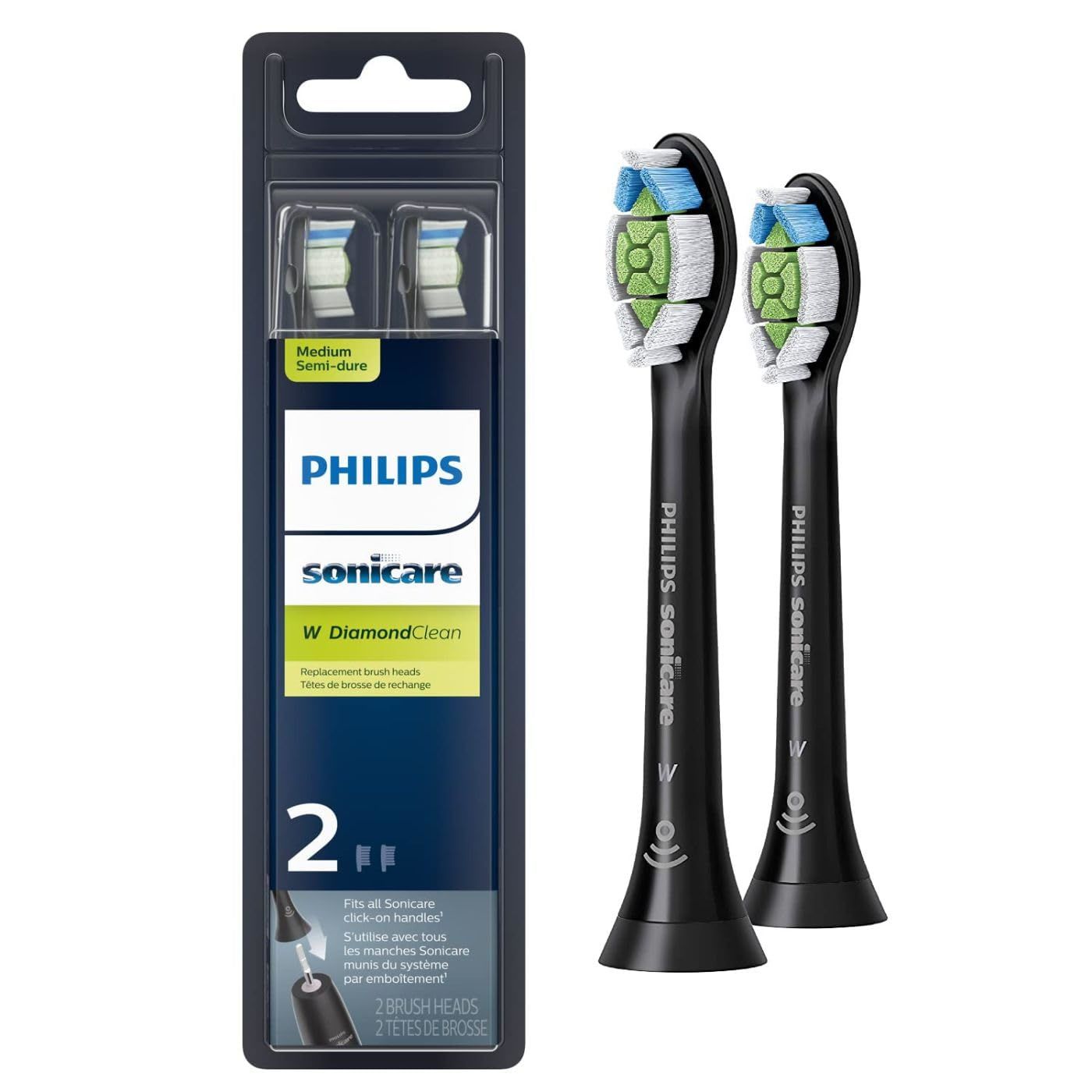 Philips Sonicare W DiamondClean Diş Fırçası Başlıkları - 2 Adet - HX6062/95