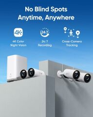 eufy Security eufyCam E330 Eklenti Kamera, 4K Dış Mekan Güvenlik Kamerası