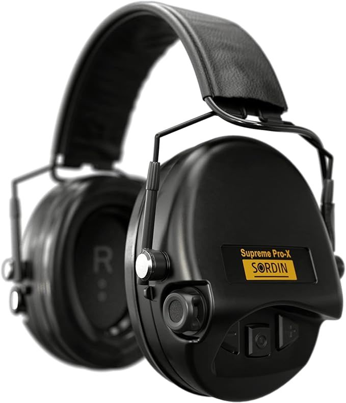 Sordin Supreme Pro-X İnce SFA İşitme Koruması - Aktif Kulak Koruyucuları - Siyah