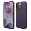 elago iPhone 15 Pro Max ile Uyumlu Liquid Silikon Kılıf Intense purple