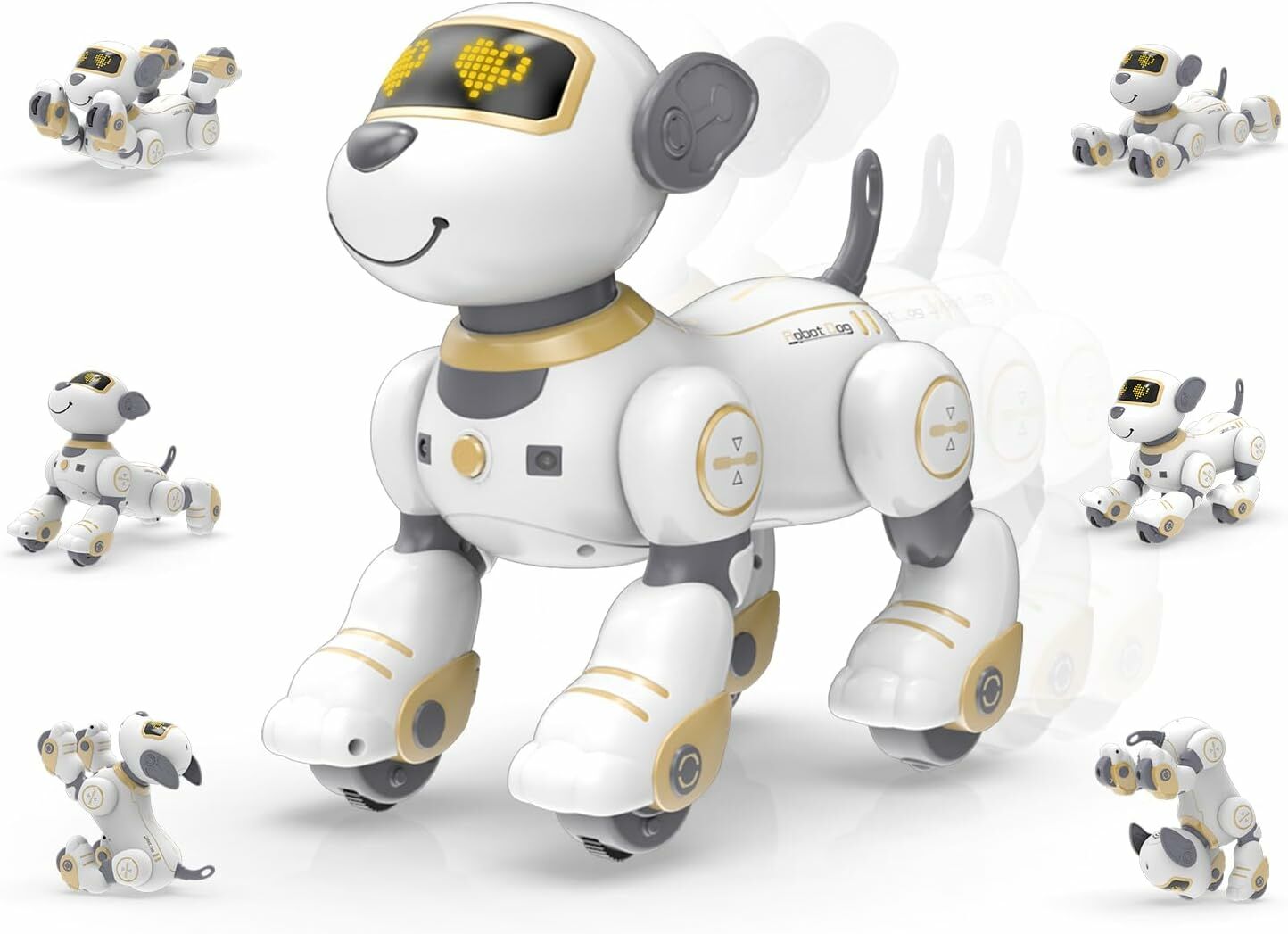 STEMTRON Programlanabilir Uzaktan Kumandalı Robot Köpek - Altın