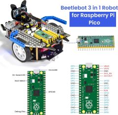 KEYESTUDIO Beetlebot Raspberry Pi PICO için Robot Araba Başlangıç Kiti