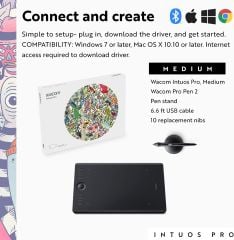 Wacom Intuos Pro Medium Bluetooth Grafik Çizim Tableti