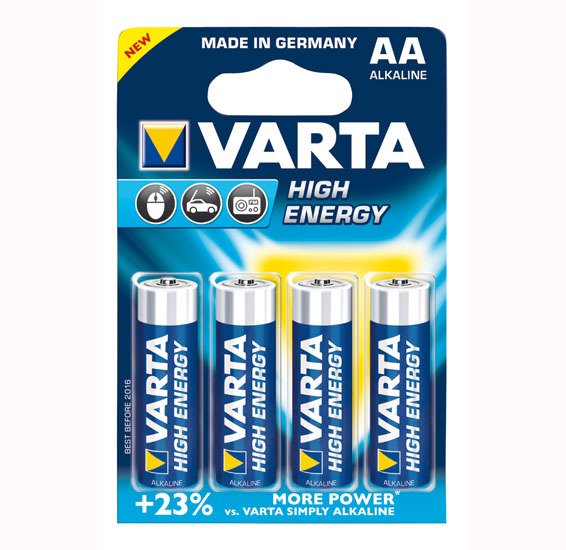 Varta High Energy Alkalin Pil 4 X AA