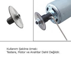 8mm Motor Şaft M6 Kaplin (Testere Adaptörü Vb.)