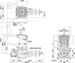 OS GT-33 Benzin Motoru 33 cc RC Uçak motoru