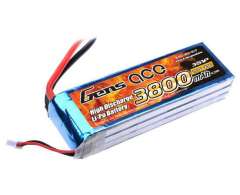 Gens Ace 11.1v 3800mah 25C 3S LiPo (Soket Yok)