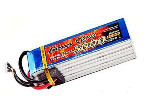 Gens Ace 22.2v 5000mah 45C 6S LiPo (Soket Yok)