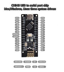 Arduino Nano NRF24l01 + 2.4G Board V3.0 ATmega328P