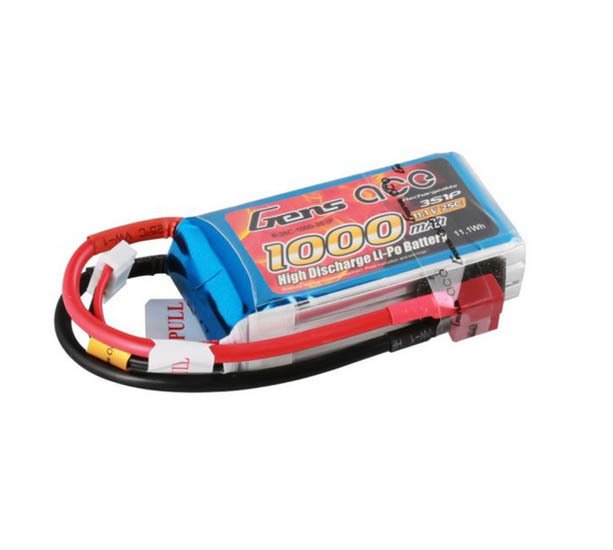 Gens Ace 11.1v 1000mah 25C 3S LiPo