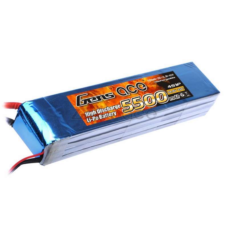 Gens Ace 14.8v 5500mah 25C 4S LiPo