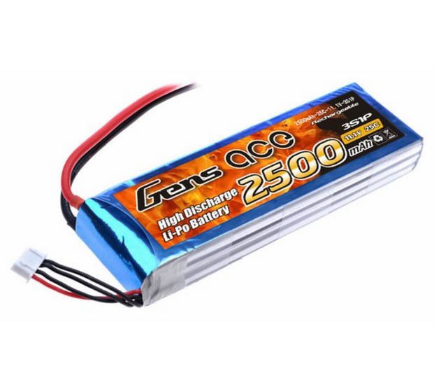 Gens Ace 11.1v 2500mah 25C 3S LiPo