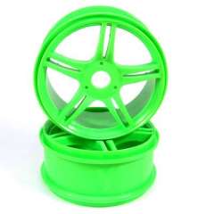 5-Spoke Wheel Green 1/8 Rc Araba Jantı Hex 17mm (2 Adet)