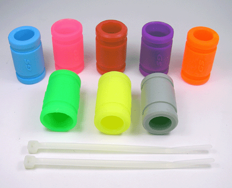 1/8 Molded Silicone Exhaus Coupler (Mavi) (2)