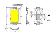 Beyaz 5630/5730 SMD Led 0.5W 5055lm 6500K