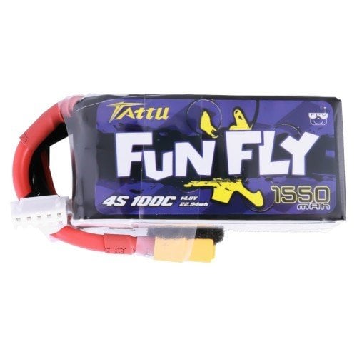 Tattu FunFly 14.8v 1550mah 100C 4S LiPo