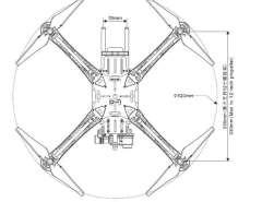 SK500 Quadcopter Frame PCB (50cm) & Landing Gear
