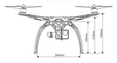 SK500 Quadcopter Frame PCB (50cm) & Landing Gear