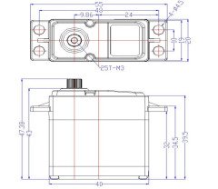 Feetech FT5325M 25Kg 7.4V Çelik Dişli Dijital RC Servo Motor