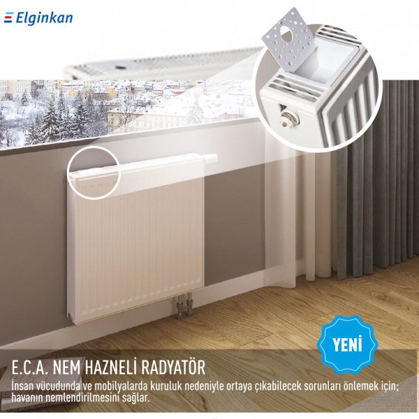 Eca 600x700 Nem Hazneli Panel Radyatör Tip22-PKKP