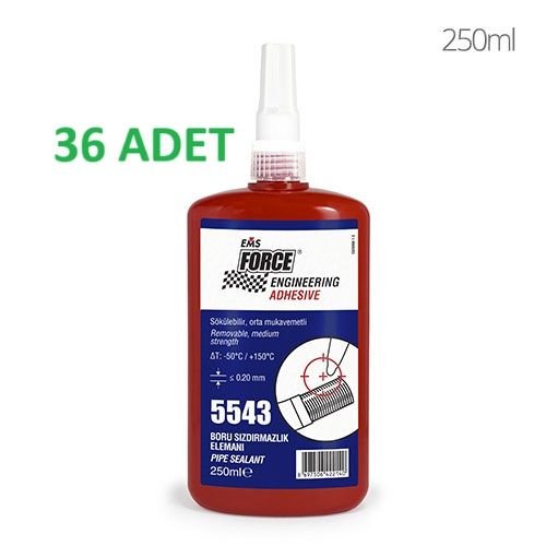 Force 5543 Boru Sızdırmazlık Elemanı 250 ML  (36 adet Paket) EMS